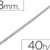 ESPIRAL METALICO Q-CONNECT 64 5:1 8MM 1MM CAJA DE 200 UNIDAD