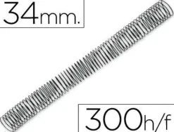 ESPIRAL METALICO Q-CONNECT 64 5:1 34MM 1,2MM CAJA DE 25 UNIDADES