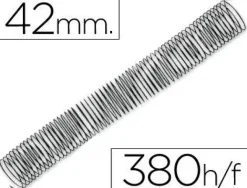 ESPIRAL METALICO Q-CONNECT 64 5:1 42MM 1,2MM CAJA DE 25 UNIDADES