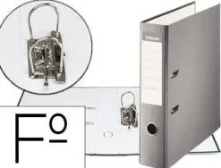 ESSELTE ARCHIVADOR DE PALANCA - FORMATO FOLIO - LOMO 75MM - CAPACIDAD PARA 500 HOJAS - COLOR GRIS