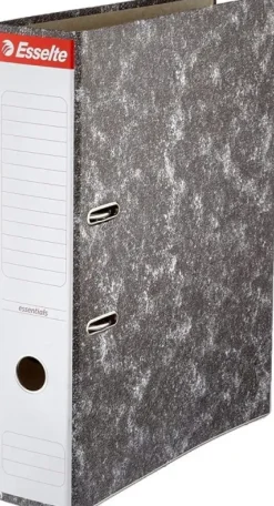 ESSELTE ARCHIVADOR DE PALANCA - CARTON - FORMATO FOLIO - LOMO 75MM - CAPACIDAD PARA 500 HOJAS - COLOR NEGRO JASPEADO