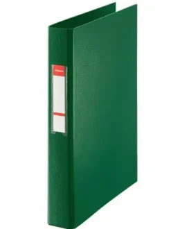 ESSELTE CARPETA DE ANILLAS - FORMATO FOLIO - CAPACIDAD PARA 190 HOJAS - 2 ANILLAS DE 25MM - COLOR VERDE