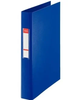 ESSELTE CARPETA DE ANILLAS - FORMATO FOLIO - CAPACIDAD PARA 190 HOJAS - 2 ANILLAS DE 25MM - COLOR AZUL