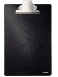 ESSELTE CARPETA DE BASE FORRADA EN PLASTICO CON PINZA - FORMATO A4 - COLOR NEGRO