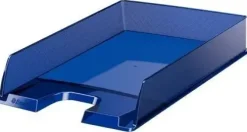 ESSELTE EUROPOST BANDEJA PORTADOCUMENTOS - PLASTICO TRANSPARENTE - FORMATO VERTICAL - A4 - COLOR AZUL MARINO TRANSLUCIDO