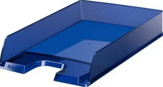 ESSELTE EUROPOST BANDEJA PORTADOCUMENTOS - PLASTICO TRANSPARENTE - FORMATO VERTICAL - A4 - COLOR AZUL MARINO TRANSLUCIDO
