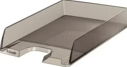 ESSELTE EUROPOST BANDEJA PORTADOCUMENTOS - PLASTICO TRANSPARENTE - FORMATO VERTICAL - A4 - COLOR FUME TRANSPARENTE