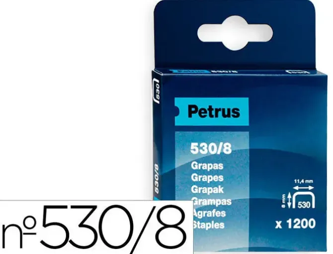 ESSELTE GRAPAS PETRUS CAJA 1200-530/08 77514 MAK075104