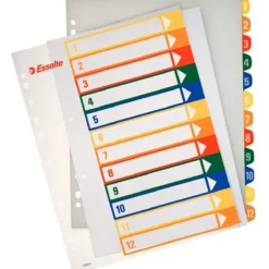 ESSELTE INDICE PP ESSELTE A4 IMPRIMIBLE 1-23 100214 MAK002801