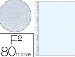 ESSELTE PACK DE 100 FUNDAS MULTITALADRO PORTADOCUMENTOS - FORMATO FOLIO - 16 TALADROS - 80 MICRAS - PIEL DE NARANJA - COLOR TRANSPARENTE