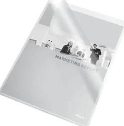 ESSELTE 30Q CAJA DE 100 DOSSIERS UÑERO - FORMATO FOLIO - PVC FLEXIBLE - GROSOS 140 MICRAS - COLOR TRANSPARENTE