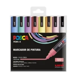 ESTUCHE ROTULADOR POSCA PC5M/8C