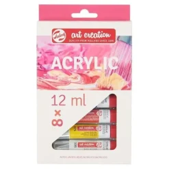 ESTUCHE TALENS ACRILICA 8 COLORES 12ML 625051