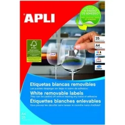 #ETIQ. ADHES. BLANC. 25,4 X10MM 4725U. 025H