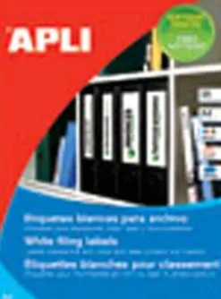 ETIQUETA ADHES APLI A4 190X61 P25