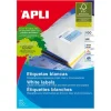 ETIQUETA ADHESIVA APLI 1295 TAMAÑO 70X50,8 MM FOTOCOPIADORA LASER INK-JET CAJA CON 100 HOJAS DIN A4