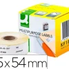 ETIQUETA ADHESIVA PERMANENTE Q-CONNECT KF18531 COMPATIBLE DYMO 11352 TAMAÑO 54X25 MM CAJA CON 500 ETIQUETAS
