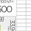 ETIQUETA ADHESIVA Q-CONNECT KF01584 TAMAÑO 99,1X33,9 MM FOTOCOPIADORA LASER INK-JET CAJA CON 100 HOJAS DIN A4