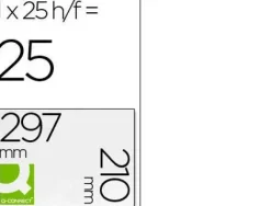 ETIQUETA ADHESIVA Q-CONNECT KF00228 -TAMAÑO DIN A4 -PARA INK-JET -TRANSPARENTE -CAJA CON 25 HOJAS DIN-A4