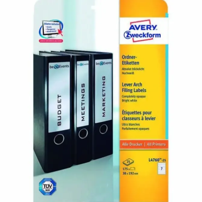 ETIQUETA LOMERA AVERY ADH.192X38 /25H