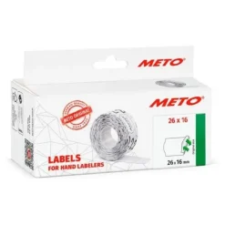 ETIQUETA METO 26 X 16 REMOVIBLE COLOR BLANCO