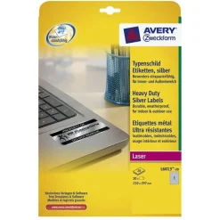 ETIQUETAS AVERY POLIEST.210X297 20H 028616