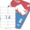 ETIQUETAS PLUS A4 105X40MM 10 HOJAS 140 ETIQUETAS 035851