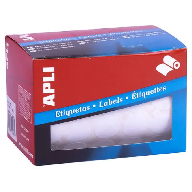 ETIQUETAS ROLLO APLI REDOND.25MM/2400
