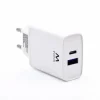 EWENT CARGADOR DE PARED USB-C/PD + USB-A/QC 20W - COLOR BLANCO