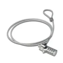 EWENT EW1241 CANDADO PARA PORTATIL CON COMBINACION - CABLE 1.5M - COLOR PLATA