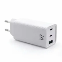 EWENT EW1323 CARGADOR USB-3 PUERTOS - SALIDA MAXIMA 65W - 1 USB A Y 2 USB C - COLOR BLANCO