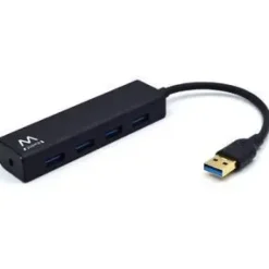 EWENT HUB USB3.2 GEN 1 USB-A DE 4 PUERTOS - ALIMENTADO POR USB - COLOR NEGRO