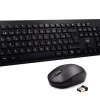 EWENT PAQUETE INALAMBRICO 2.4HZ KB+RATON - TECLADO DE OFICINA CON 13 TECLAS MULTIMEDIA - RATON DE VIAJE - 1000DPI UNICO - RECEPTOR USB-A - 2 BATERIA AA (INCLUIDA) - COLOR NEGRO