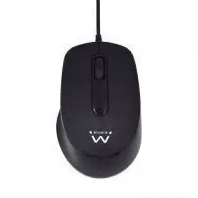 EWENT RATON CON CABLE - RATON DE OFICINA - 1000DPI - LONGITUD DEL CABLE 1.35M - COLOR NEGRO