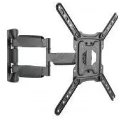 EWENT SOPORTE DE PARED PARA TV DE 23 HASTA 55- MOVIMIENTO COMPLETO- 3 PIVOTES- VESA MAXIMO 400X400 COLOR NEGRO