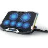 EWENT SOPORTE PARA PORTATIL HASTA 15.6 - 6 VENTILADORES SILENCIOSOS - 6 VELOCIDADES - RGB LED - COLOR NEGRO