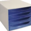 EXACLAIR ARCHIVADOR EXACOM ECOBOX 4CAJ.GRIS/AZ 228610D MAK209206