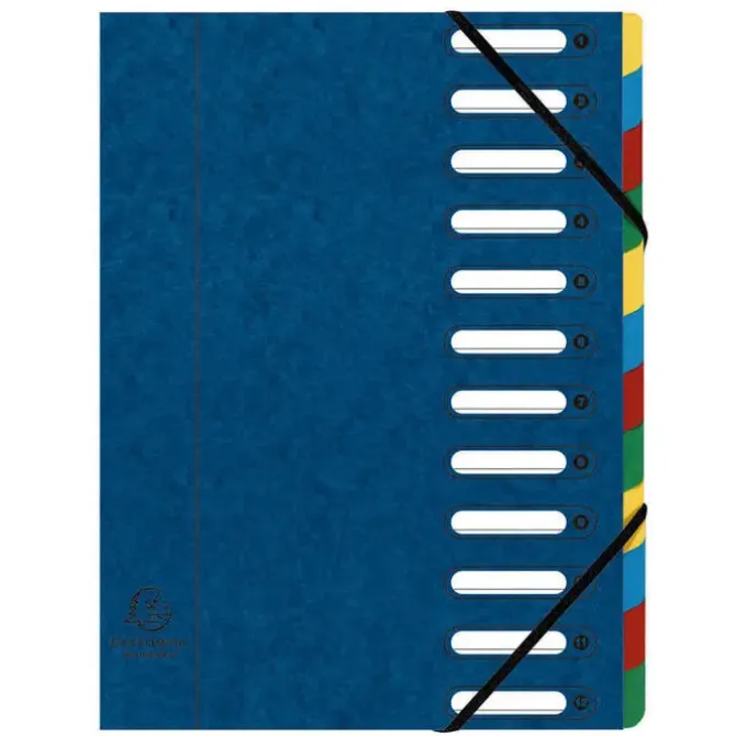 EXACLAIR CLASIFIC.EXACOMPTA HARMON.12DEP.AZUL 55122E MAK180910