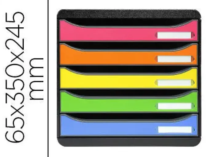 EXACLAIR MODULO EXAC.5CAJONES BIG VERT NEG/COL 309798D MAK181068