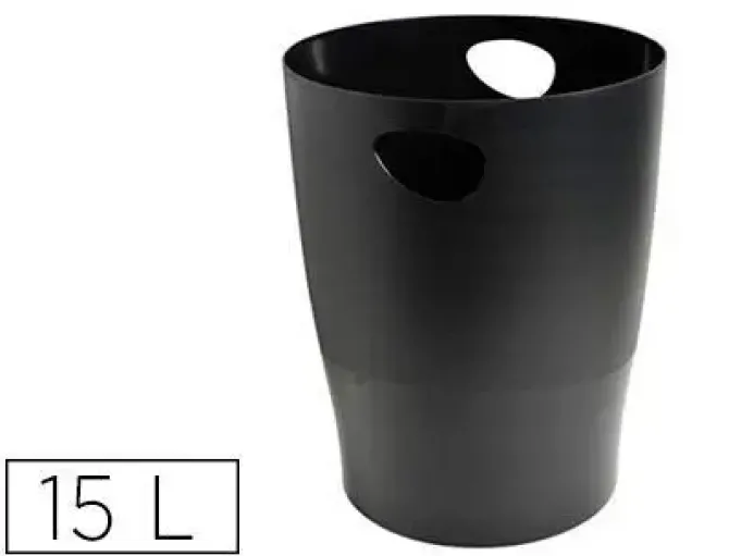 EXACLAIR PAPELERA EXACOM ECOBLACK PLASTICO NEG 453014D MAK040743