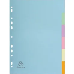 EXACLAIR SEPARADORES EXACOMPTA A4 6PEST PASTEL 1606E MAK180931