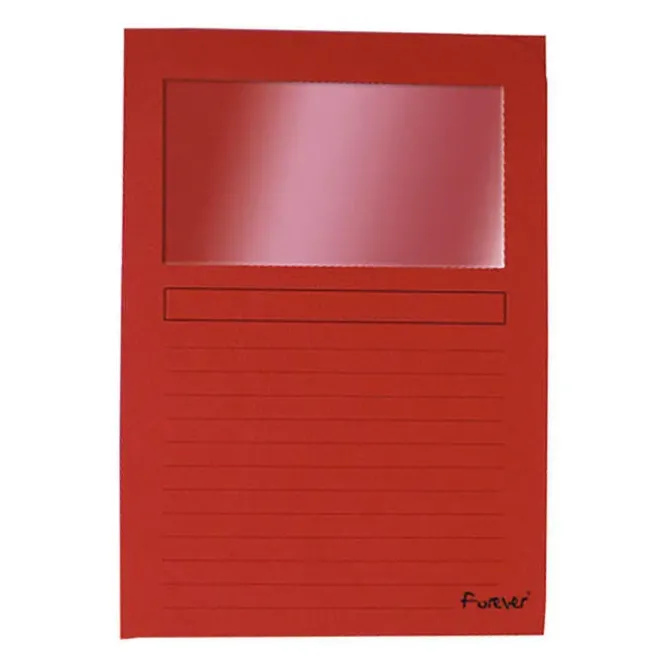 EXACLAIR SUBCARPETA EXACOMPTA VENTANA ROJO/25U 50255E MAK180824