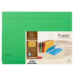 EXACLAIR SUBCARPETA EXACOMP A4 BOLSA VERDE/10U 46973E MAK180816