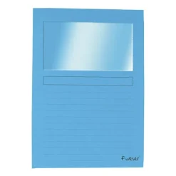 EXACLAIR SUBCARPETA EXACOMPTA VENTANA AZUL/25U 50252E MAK180823