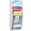 EXPOSITOR MURAL FAST-PAPERFLOW DIN A4 BLANCO 4 CASILLAS 650X290X95 MM