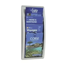 EXPOSITOR PAPERFLOW MURAL QUICK FIT A5 PLATA