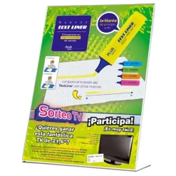 EXPOSITOR SOBREMESA"L"A4 VERTI.TRANSP