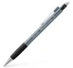 FABER-CASTELL PORTAMINAS GRIP 1345 PARA MINAS DE 0,5MM. CUERPO GRIS, MUY LIGERO Y CON AGARRE DE CAUCHO PARA UNA SUJECIÓN MÁS CÓMODA.