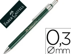 FABER-CASTELL TK-FINE 9713 PORTAMINAS - MINA HB - TRAZO 0.35MM - GOMA DE BORRA INTEGRADA