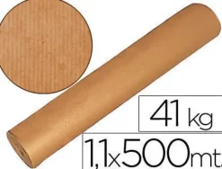 FABRISA BOBINA INDUSTRIAL DE PAPEL KRAFT MARRON 1.1X500M
